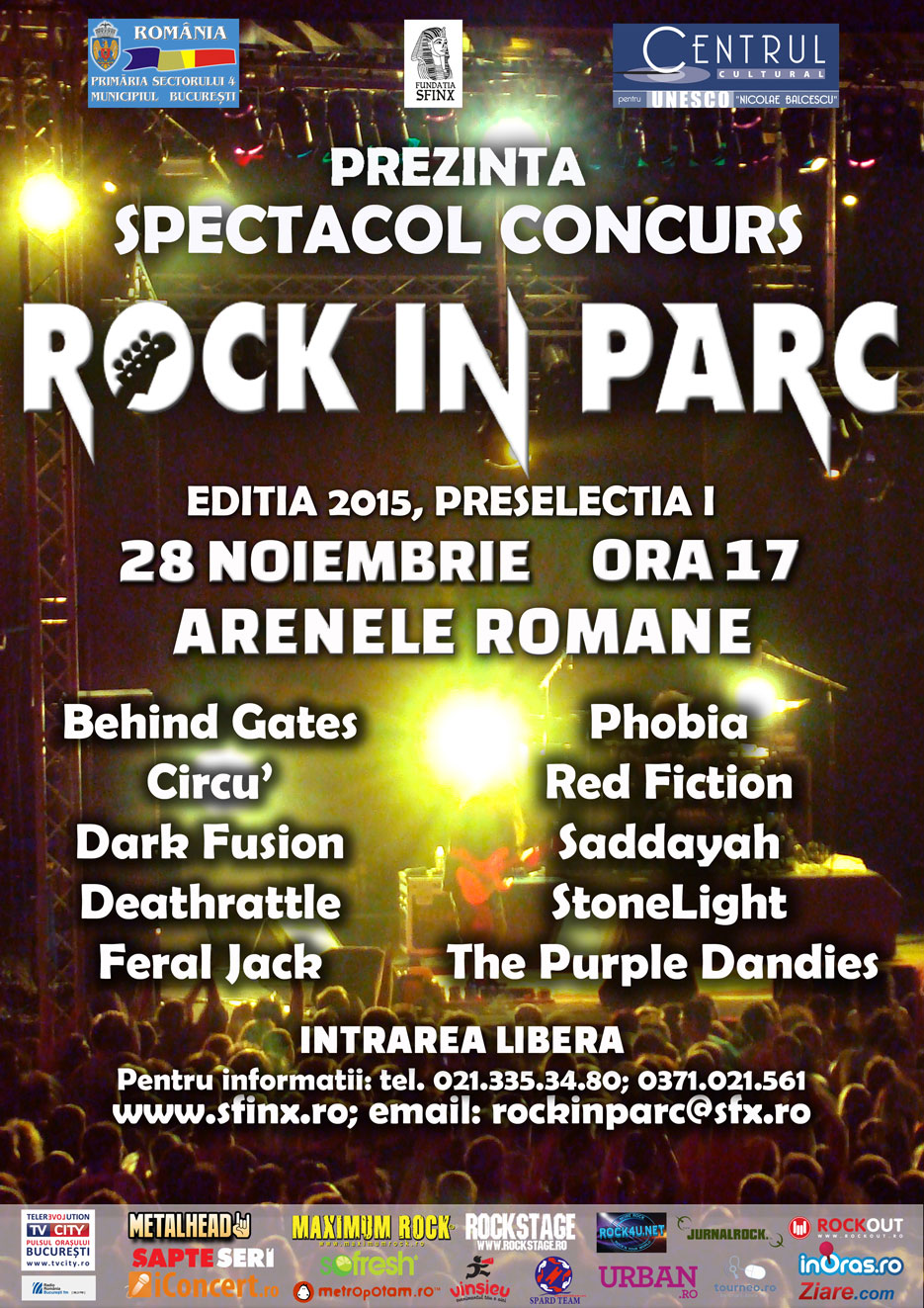 Castigatorii Festivalului Rock in Parc 2015 – Preselectia I